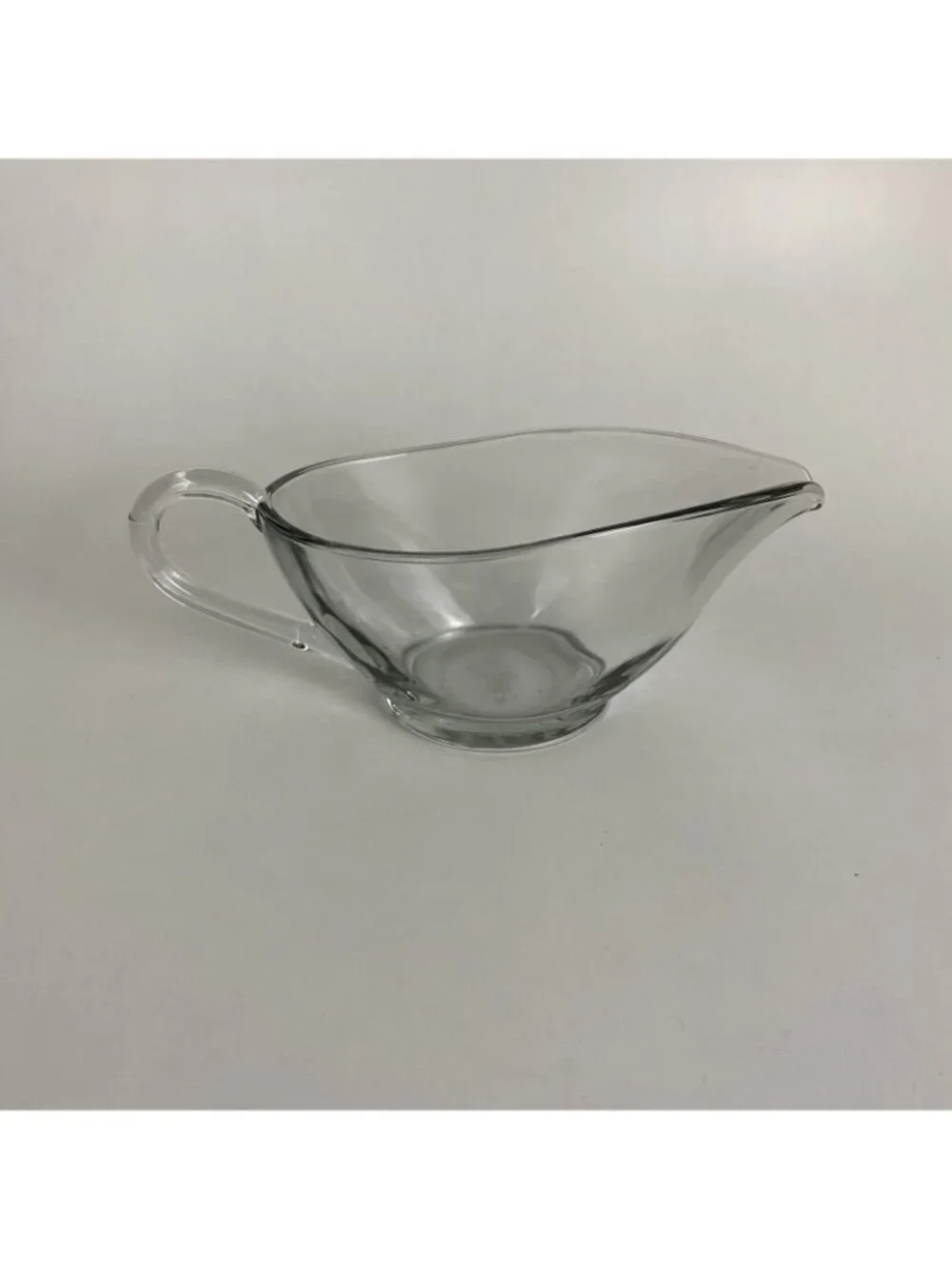 Anchor Hocking Clear Glass Gravy Boat Bowl With Handle - Made in the USA